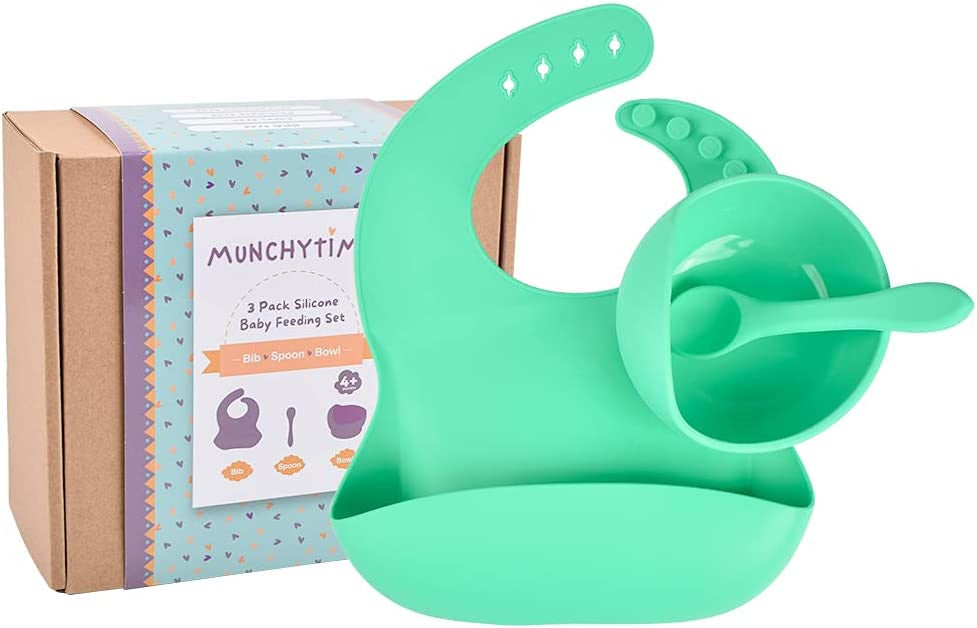 MunchyTime Baby Silicone Feeding Set Gift Box