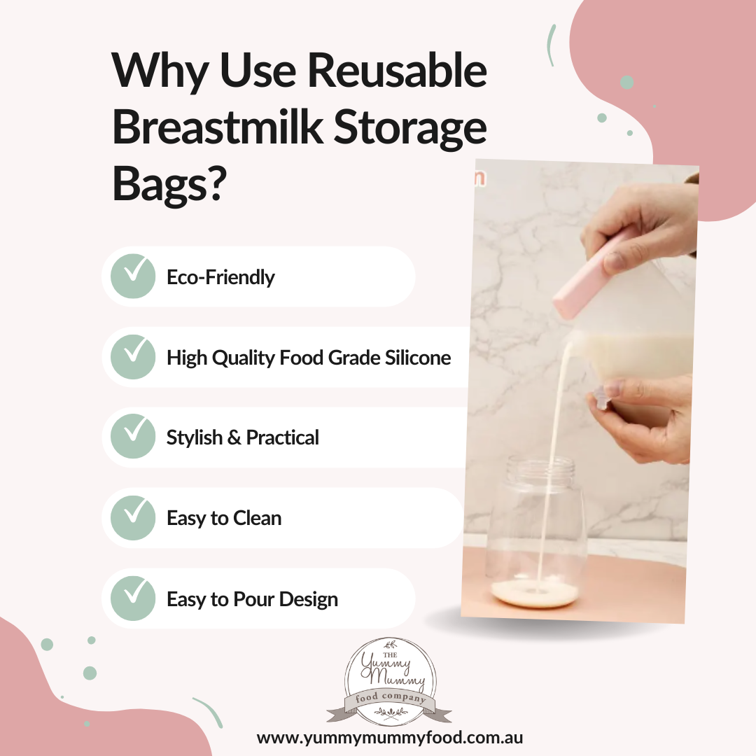 Reusable Breastmilk Storage Bags (Pack of 5)