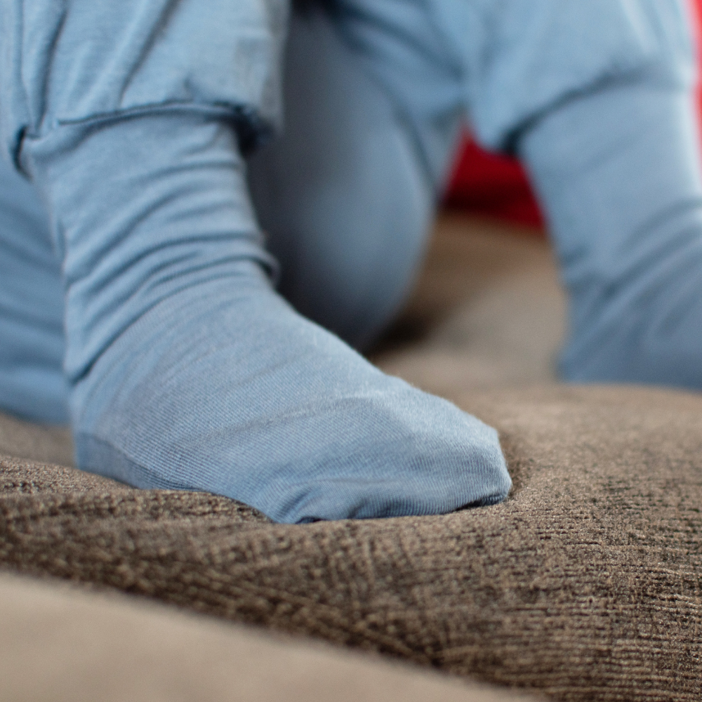 Bamboo Pajama Pants for Kids – Footed, Eczema-Friendly Sleepwear