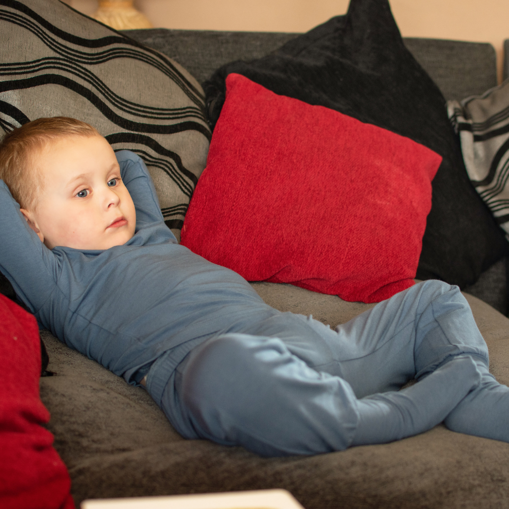 Bamboo Pajama Pants for Kids – Footed, Eczema-Friendly Sleepwear