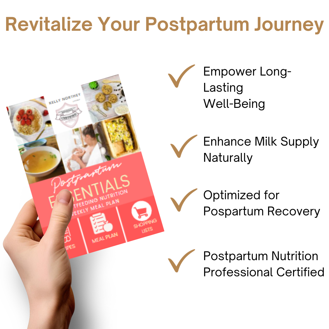 Postpartum Essentials Breastfeeding Nutrition Weekly Meal Plan